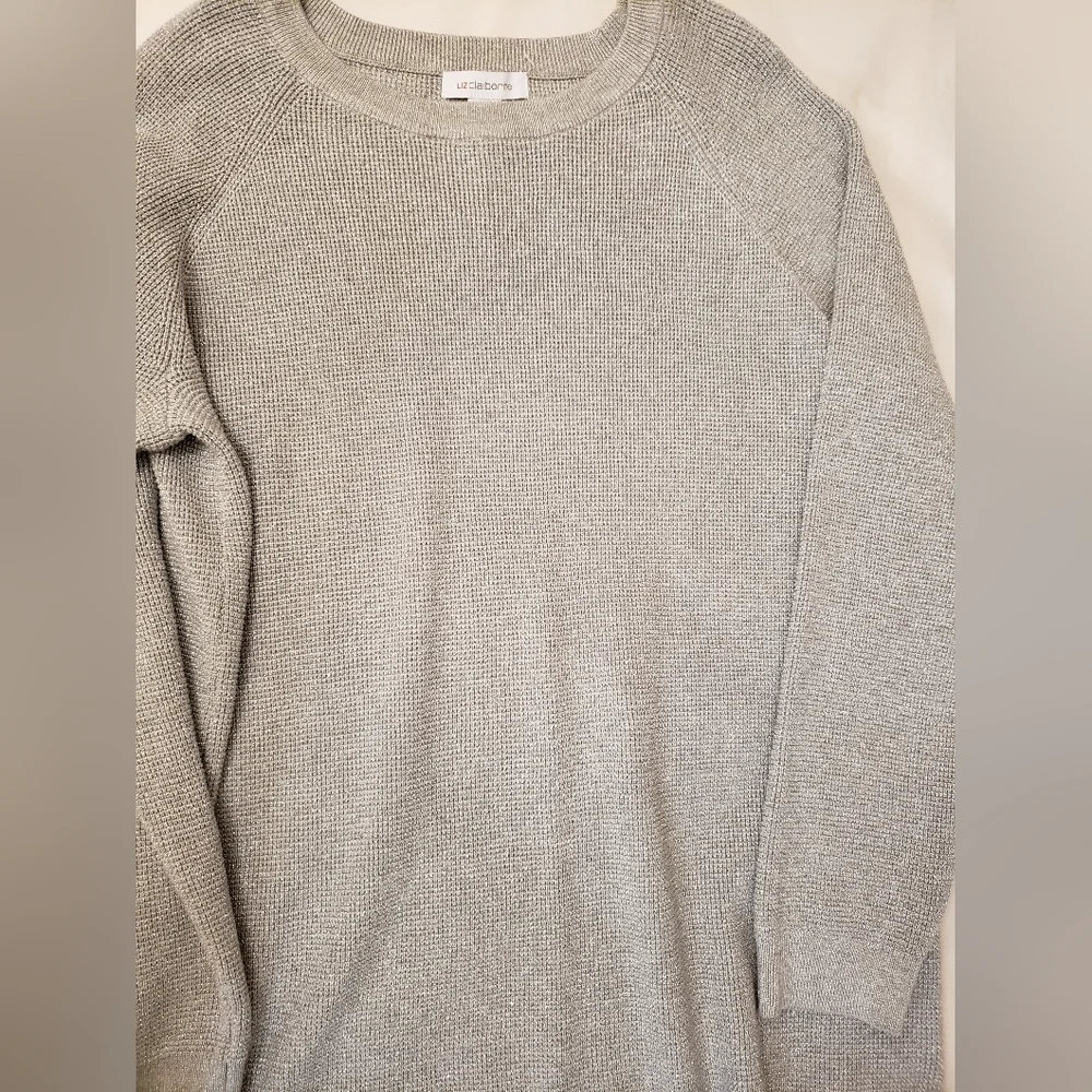 Sweater Silver tone Sz XL - Picture 4 of 9